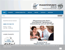Tablet Screenshot of pflegestuetzpunkteberlin.de
